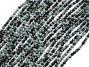 Snowflake Obsidian Beads, Round, 2mm-Gems: Round & Faceted-BeadDirect