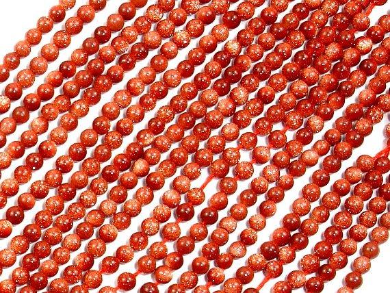 Goldstone Beads, Round, 2mm-Gems: Round & Faceted-BeadDirect
