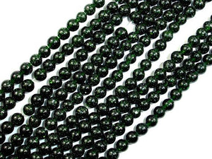 Green Goldstone Beads, Round, 4mm-Gems: Round & Faceted-BeadDirect