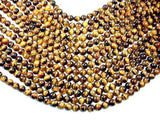 Tiger Eye, Round, 10mm-Gems: Round & Faceted-BeadDirect