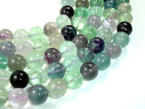 Fluorite Beads, Rainbow Fluorite, Round, 14mm-Gems: Round & Faceted-BeadDirect