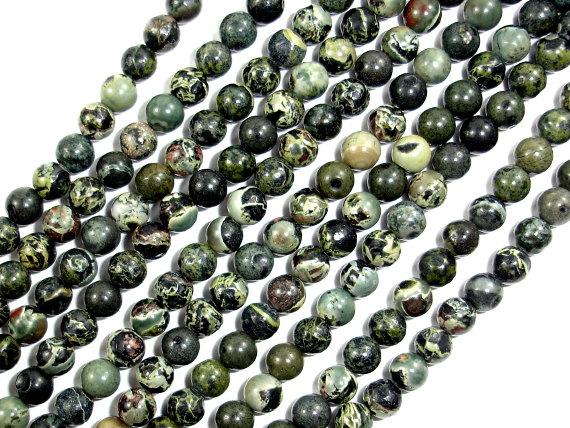 Military Jasper Beads, Round, 4mm-Gems: Round & Faceted-BeadDirect