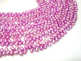 Fresh Water Pearl Beads, Purple, Top drilled, Dancing-Pearls & Glass-BeadDirect
