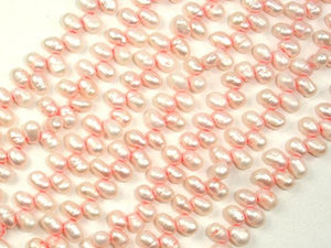 Fresh Water Pearl Beads, Light Pink, Top drilled, Dancing beads-Pearls & Glass-BeadDirect
