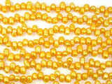 Fresh Water Pearl Beads, Gold, Top drilled, Dancing beads-Pearls & Glass-BeadDirect