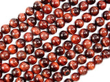 Red Tiger Eye Beads, Round, 10mm-Gems: Round & Faceted-BeadDirect