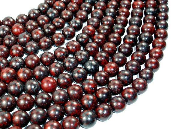 Brecciated Jasper, Round beads, 12mm-Gems: Round & Faceted-BeadDirect