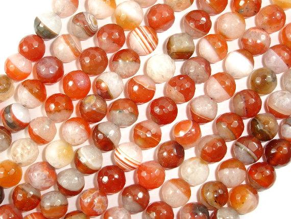 Agate Beads, Faceted Round, 10mm, 14.5 Inch-Agate: Round & Faceted-BeadDirect