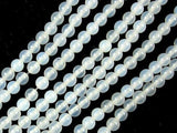 White Agate Beads, Round, 4mm (4.4mm), 15 Inch-Agate: Round & Faceted-BeadDirect