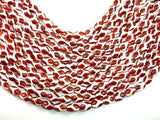 Tibetan Agate Beads, Red, Rice, 10mm x 14mm-Gems:Assorted Shape-BeadDirect