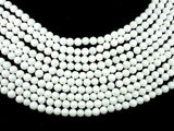White Jade Beads, Round, 6mm (6.3mm), 15 Inch-Gems: Round & Faceted-BeadDirect