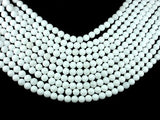 White Jade Beads, Round, 8mm (8.4 mm)-Gems: Round & Faceted-BeadDirect