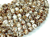 Tibetan Agate Beads, Faceted Round, 10mm-Agate: Round & Faceted-BeadDirect