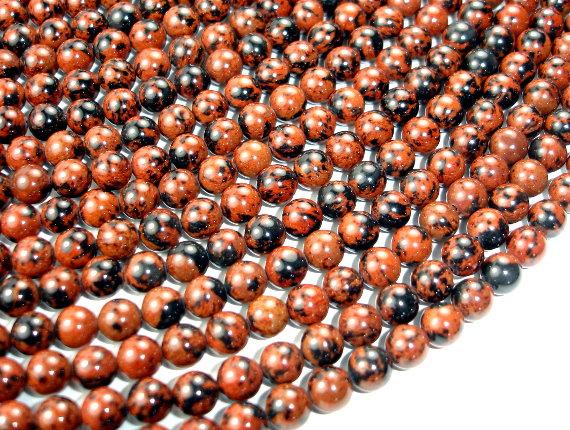 Mahogany Obsidian Beads, Round, 8mm-Gems: Round & Faceted-BeadDirect