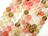 Fire Cherry Quartz Beads, Round, 10mm-Gems: Round & Faceted-BeadDirect