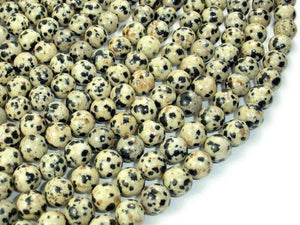 Dalmation Jasper Beads, Round, 8mm-Gems: Round & Faceted-BeadDirect