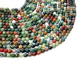 Indian Agate Beads, Fancy Jasper Beads, Faceted Round, 8mm-Gems: Round & Faceted-BeadDirect