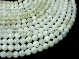 White Moonstone Beads, 7.5mm(7.8mm) Round Beads-Gems: Round & Faceted-BeadDirect