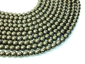 Pyrite Beads, 8mm Round Beads-Gems: Round & Faceted-BeadDirect