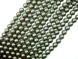 Pyrite Beads, 8mm Round Beads-Gems: Round & Faceted-BeadDirect