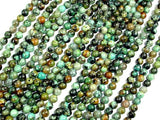 African Turquoise Beads, Round, 4mm (4.5mm)-Gems: Round & Faceted-BeadDirect