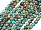 Blue Calsilica Jasper Beads, Round, 10mm-Gems: Round & Faceted-BeadDirect
