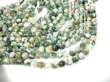 Tree Agate Beads, Round, 8mm-Gems: Round & Faceted-BeadDirect