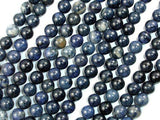 Dumortierite Beads, 8mm Round Beads-Gems: Round & Faceted-BeadDirect