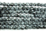 Snowflake Obsidian Beads, Faceted Round, 12mm-Gems: Round & Faceted-BeadDirect