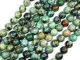 African Turquoise, Round, 10mm(10.5mm), 15.5 Inch-Gems: Round & Faceted-BeadDirect