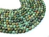 African Turquoise, Round, 10mm(10.5mm), 15.5 Inch-Gems: Round & Faceted-BeadDirect