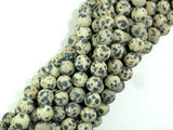Matte Dalmation Jasper Beads, Round, 8mm-Gems: Round & Faceted-BeadDirect