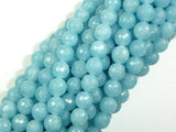 Blue Sponge Quartz Beads, Faceted Round, 8mm-Gems: Round & Faceted-BeadDirect
