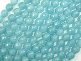Blue Sponge Quartz Beads, Faceted Round, 8mm-Gems: Round & Faceted-BeadDirect