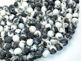 Matte Zebra Jasper Beads, Round, 10mm-Gems: Round & Faceted-BeadDirect