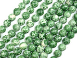 Green Spot Jasper Beads, Round, 10mm-Gems: Round & Faceted-BeadDirect