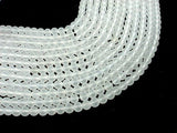 Matte Clear Quartz Beads, Round, 10mm-Gems: Round & Faceted-BeadDirect