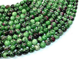 Ruby Zoisite Beads, 8mm Round Beads-Gems: Round & Faceted-BeadDirect