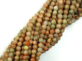 Chinese Unakite, Round beads, 4mm-Gems: Round & Faceted-BeadDirect