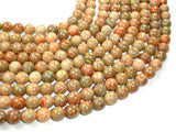Chinese Unakite Beads, Round, 10mm-Gems: Round & Faceted-BeadDirect
