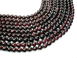 Red Garnet Beads, Round, 11mm-Gems: Round & Faceted-BeadDirect