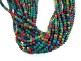 Lava Beads, Multicolored, Round, 6mm-Gems: Round & Faceted-BeadDirect