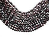 Red Garnet Beads, Round, 11mm-Gems: Round & Faceted-BeadDirect