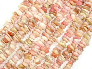 Pink Opal beads, Pebble Chips-Gems: Nugget,Chips,Drop-BeadDirect