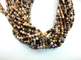 Brown Zebra Jasper Beads, Round, 6mm-Gems: Round & Faceted-BeadDirect