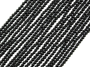 Black Onyx Beads, Round, 2mm-Gems: Round & Faceted-BeadDirect