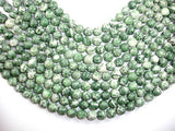 Green Spot Jasper Beads, Round, 12mm-Gems: Round & Faceted-BeadDirect