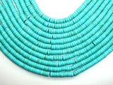 Howlite Turquoise Beads, Heishi, 3 x 8mm-Gems:Assorted Shape-BeadDirect