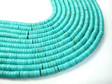 Howlite Turquoise Beads, Heishi, 3 x 8mm-Gems:Assorted Shape-BeadDirect