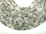 Gray Quartz Beads, 6mm Faceted Round Beads-Gems: Round & Faceted-BeadDirect